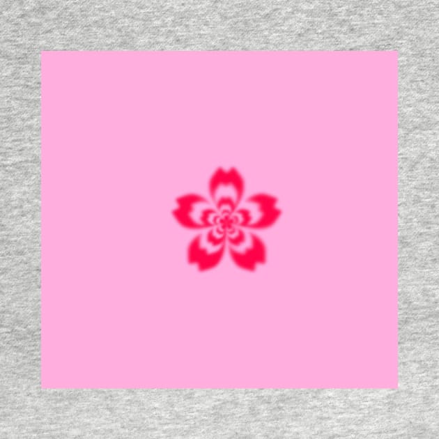 pink hibiscus aura print by saraholiveira06